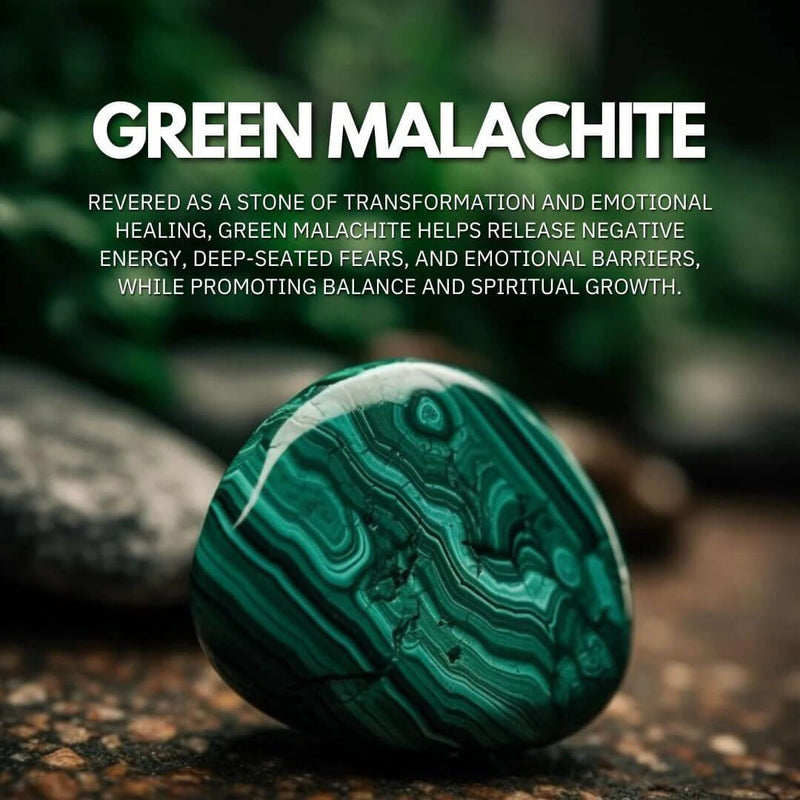 Green Malachite Bracelet - Growth, Optimism, Resilience