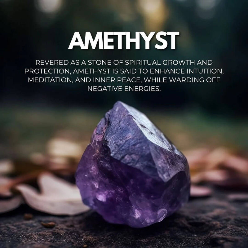 Healing Amethyst Wrap Bracelet - Peace, Healing, Spirituality